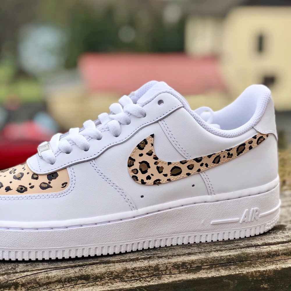 Custom Painted “Cheetah” Nike Air Force 1s